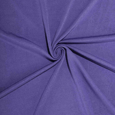 Spandex Round Cocktail Table Cover 30" Purple for High Top Tables - Easy to Maintain Stretch Fitted Highboy Tablecloth