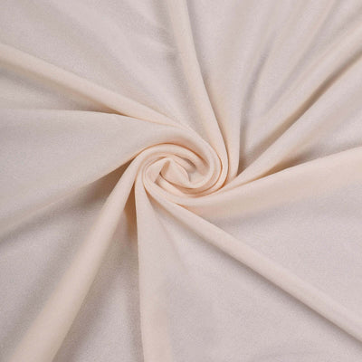 Spandex Round Cocktail Table Cover Skirt 30" Blush With Natural Wavy Drapes