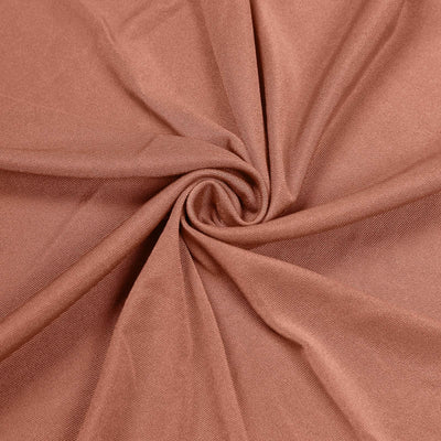 Spandex Round Cocktail Table Cover 30" Terracotta (Rust) for High Top Tables - Easy to Maintain Stretch Fitted Highboy Tablecloth