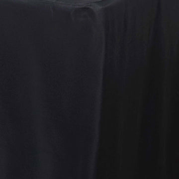 Versatile and Protective Black Rectangular Tablecloth