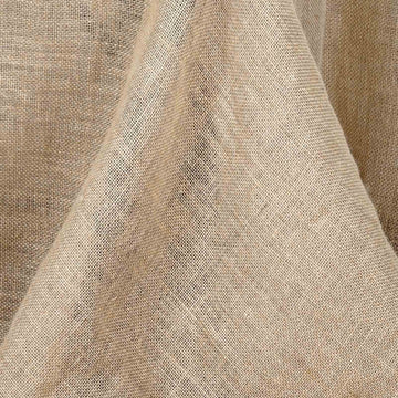 Natural Rectangle Burlap Rustic Seamless Tablecloth Jute Linen Table Decor 60"x126"