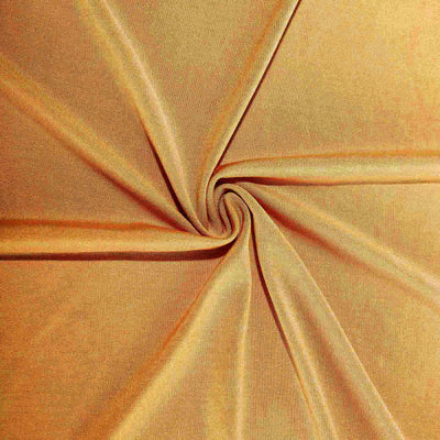 Spandex Round Cocktail Table Cover 30" Gold for High Top Tables - Easy to Maintain Stretch Fitted Highboy Tablecloth