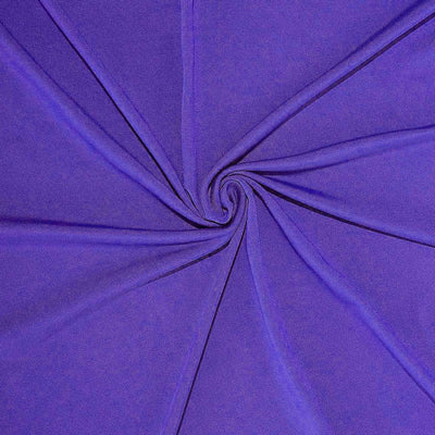 Stretch Spandex Rectangle Tablecloth 6ft Purple - Wrinkle Free Fitted Table Cover