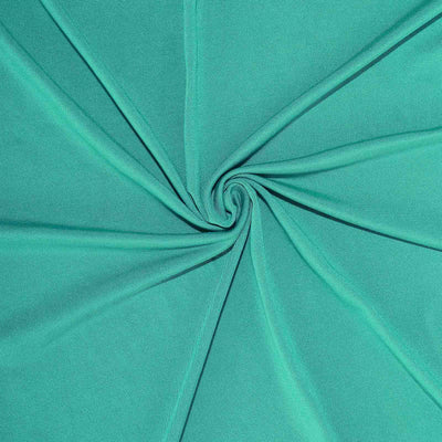 Stretch Spandex Rectangle Tablecloth 6ft Peacock Teal - Wrinkle Free Fitted Table Cover