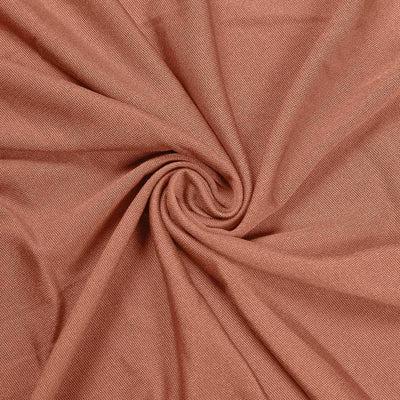 Stretch Spandex Rectangle Tablecloth 6ft Terracotta (Rust) - Wrinkle Free Fitted Table Cover