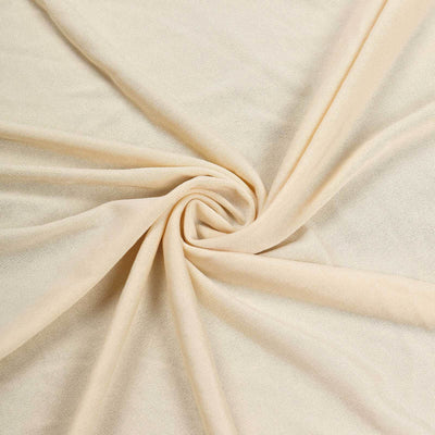 Stretch Spandex Rectangle Fitted Table Cover 96"x30" Beige - Wrinkle Free Form-Fitting Tablecloth