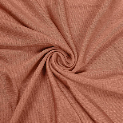 Stretch Spandex Rectangle Fitted Table Cover 96"x30" Terracotta (Rust) - Wrinkle Free Form-Fitting Tablecloth