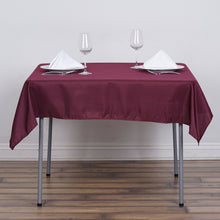 Burgundy Polyester Square Tablecloth 54"x54"