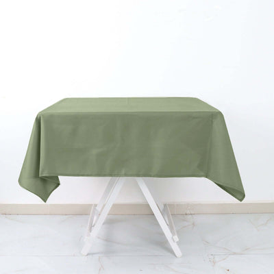Polyester Square Tablecloth 54"x54" Dusty Sage Green - Wrinkle-Resistant Table Cover