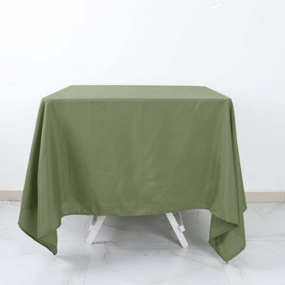 Polyester Square Tablecloth 70"x70" Dusty Sage Green - Wrinkle-Resistant Table Cover