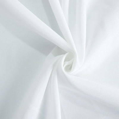 Premium Polyester Square Table Overlay 70"x70" White - 220GSM Wrinkle-Resistant Table Topper for Weddings & Parties