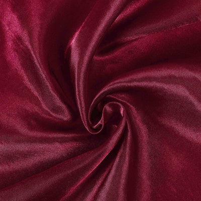 Satin Round Tablecloth 108" Burgundy - Smooth & Durable Table Cover