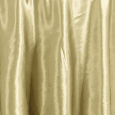 Satin Round Tablecloth 108" Champagne - Smooth & Durable Table Cover