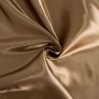 Satin Round Tablecloth 108" Taupe - Smooth & Durable Table Cover