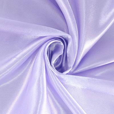 Satin Round Tablecloth 120" Lavender Lilac - Seamless Table Cover