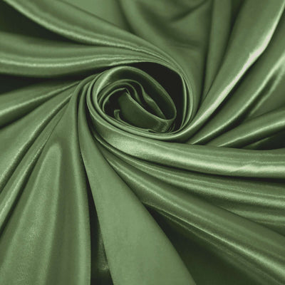 Satin Round Tablecloth 120" Olive Green - Seamless Table Cover