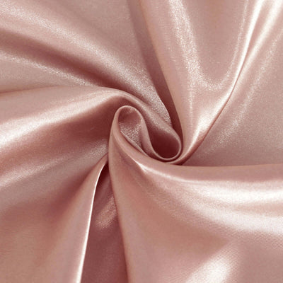 Satin Round Tablecloth 90" Dusty Rose - Smooth & Durable Table Cover