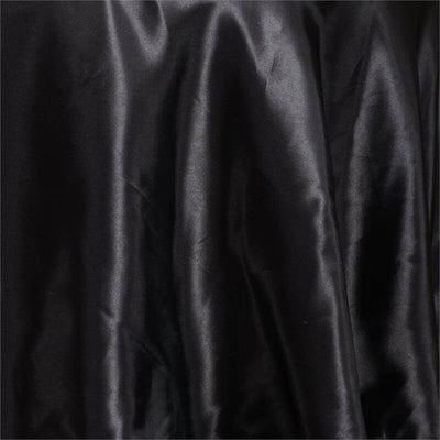 Satin Round Tablecloth 90" Black - Smooth & Durable Table Cover