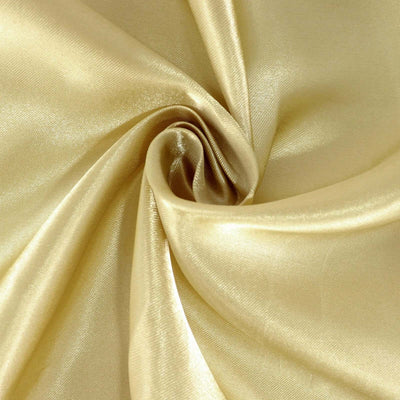 Satin Rectangular Tablecloth 60"x102" Champagne - Wrinkle-Resistant & Durable Table Cover
