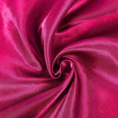 Satin Rectangular Tablecloth 60"x102" Fuchsia - Wrinkle-Resistant & Durable Table Cover