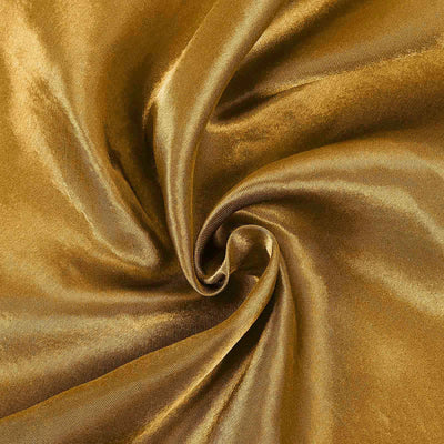 Satin Rectangular Tablecloth 60"x102" Gold - Wrinkle-Resistant and Durable Table Cover for Exquisite Weddings & Events