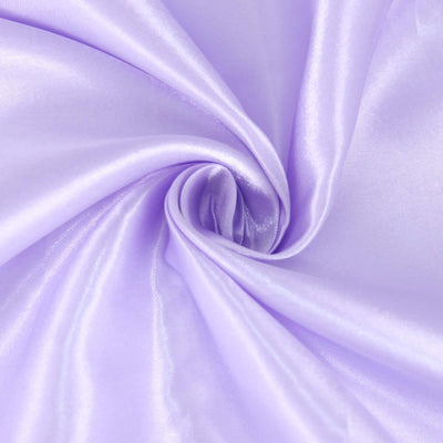 Satin Rectangular Tablecloth 60"x102" Lavender Lilac - Wrinkle-Resistant & Durable Table Cover