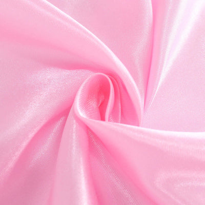 Satin Rectangular Tablecloth 60"x102" Pink - Wrinkle-Resistant & Durable Table Cover