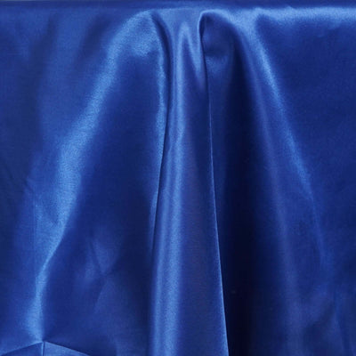 Satin Rectangular Tablecloth 60"x102" Royal Blue - Wrinkle-Resistant & Durable Table Cover