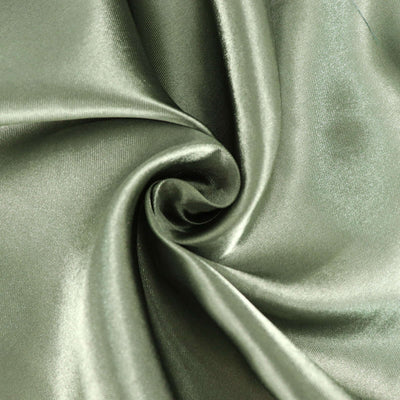 Satin Rectangular Tablecloth 60"x126" Dusty Sage Green - Wrinkle-Resistant & Durable Table Cover