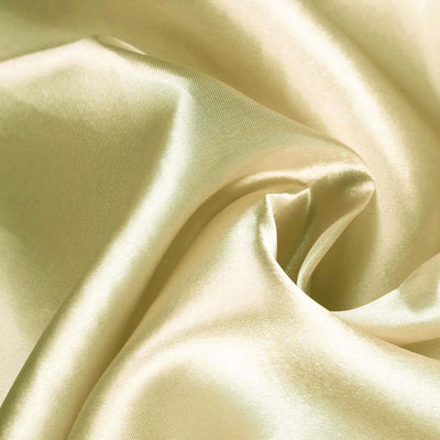 Satin Rectangular Tablecloth 90"x156" Champagne - Seamless Table Cover