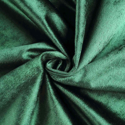 Premium Velvet Round Tablecloth 120" Hunter Emerald Green - Seamless Soft & Reusable Table Cover