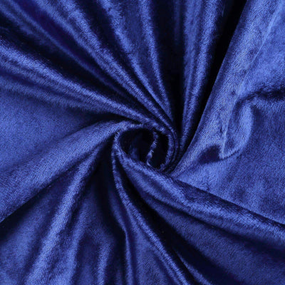 Premium Velvet Round Tablecloth 120" Royal Blue - Seamless Soft & Reusable Table Cover