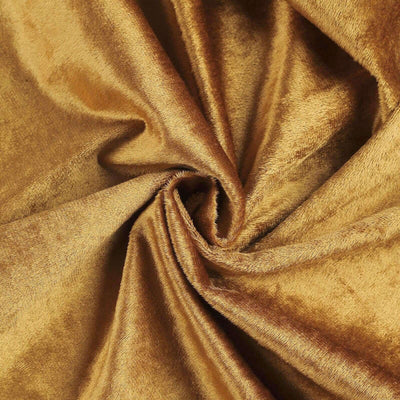 Premium Velvet Rectangle Tablecloth 90"x156" Gold - Soft Textured Feel Luxe Reusable Seamless Table Cover