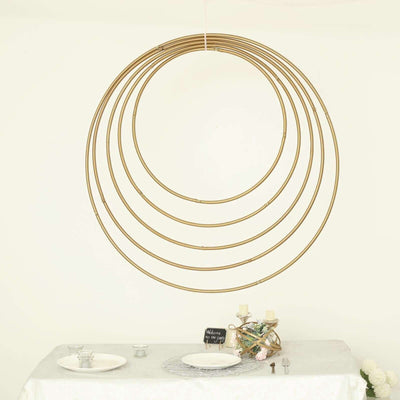 Gold Heavy Duty Metal Hoop Wreath, Floral Hoop 24"
