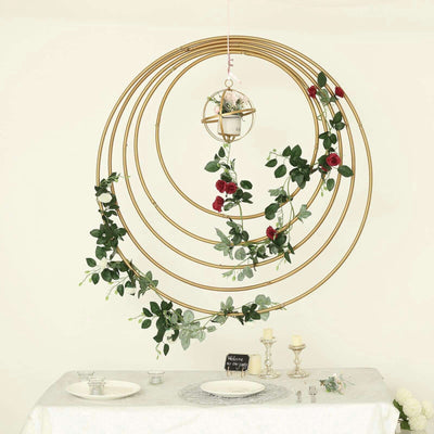 Gold Heavy Duty Metal Hoop Wreath, Floral Hoop 24"