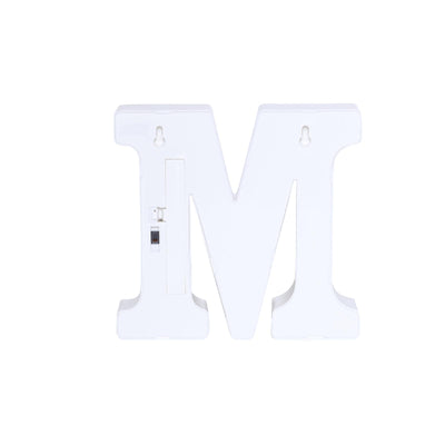3D Marquee Letter "M" Gold with Warm White 7 LED Lights 6" - Light-Up Accent for Displays