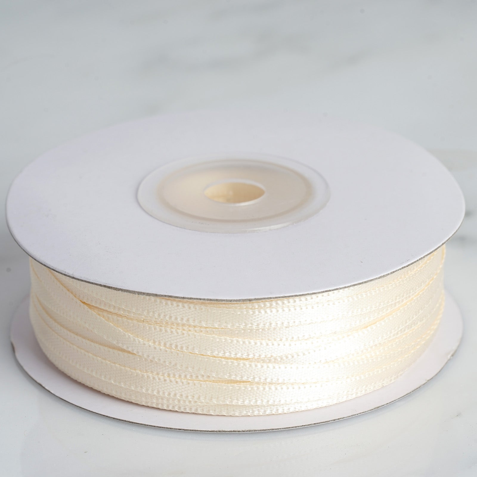 Ivory Satin Ribbon - 1/8