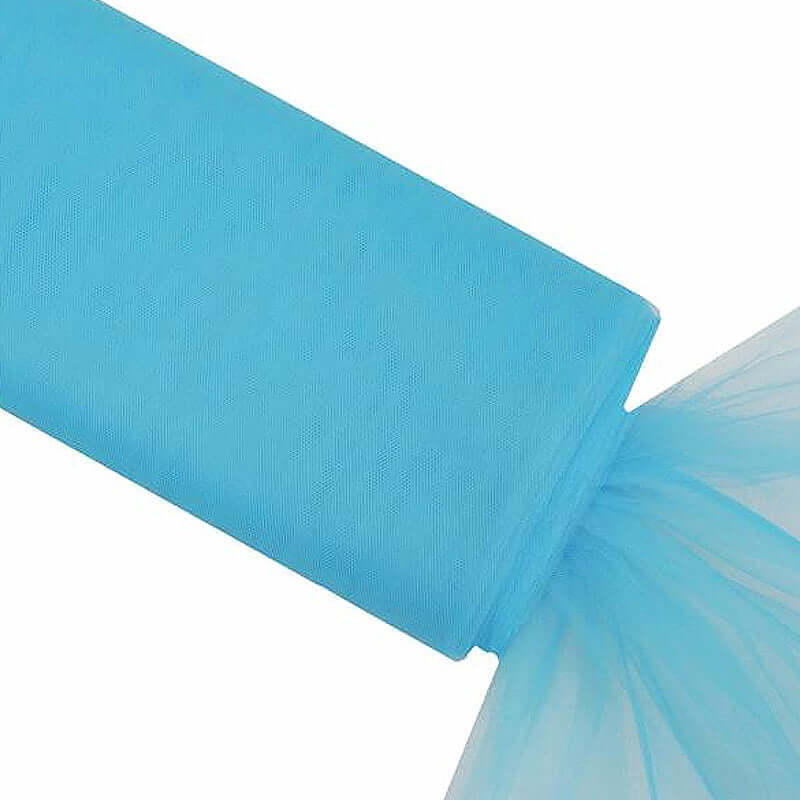 Turquoise Tulle Fabric Bolt - 54